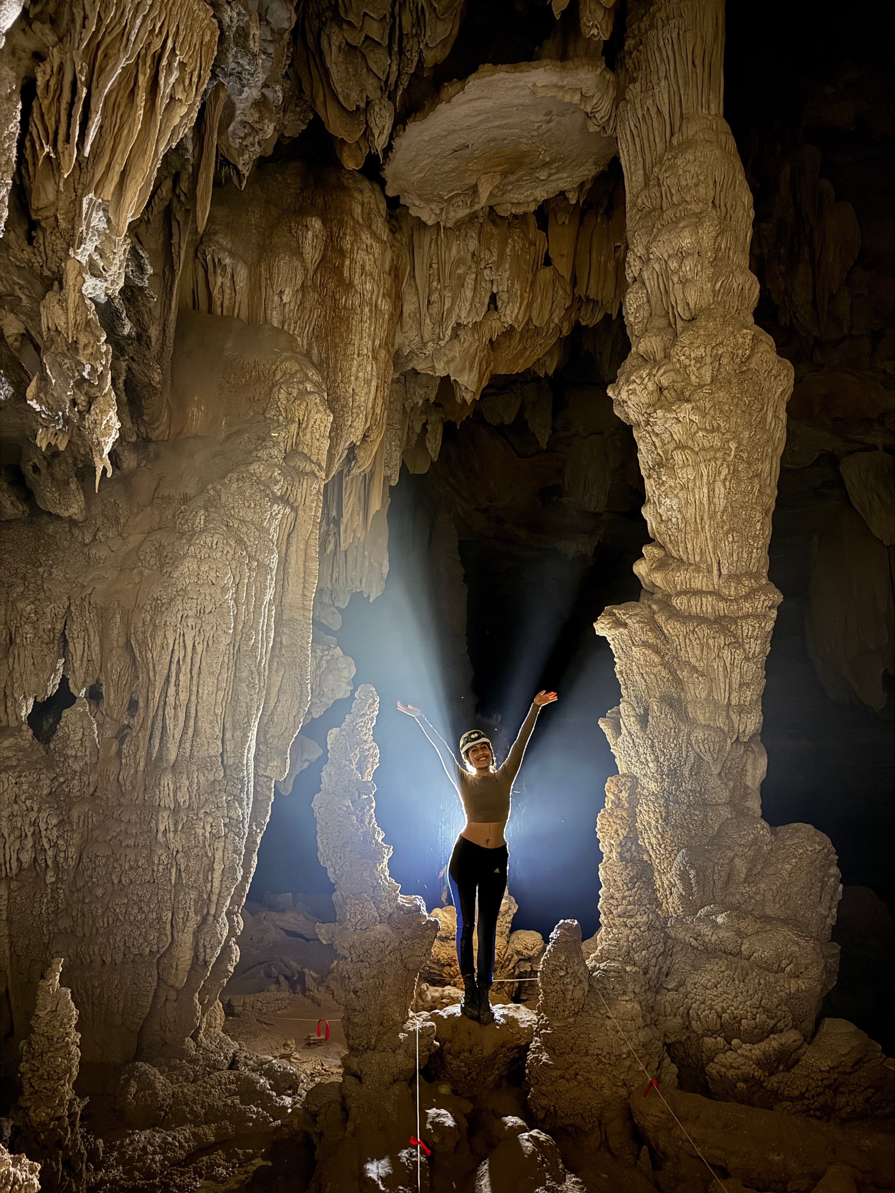 Chaitali at a cave