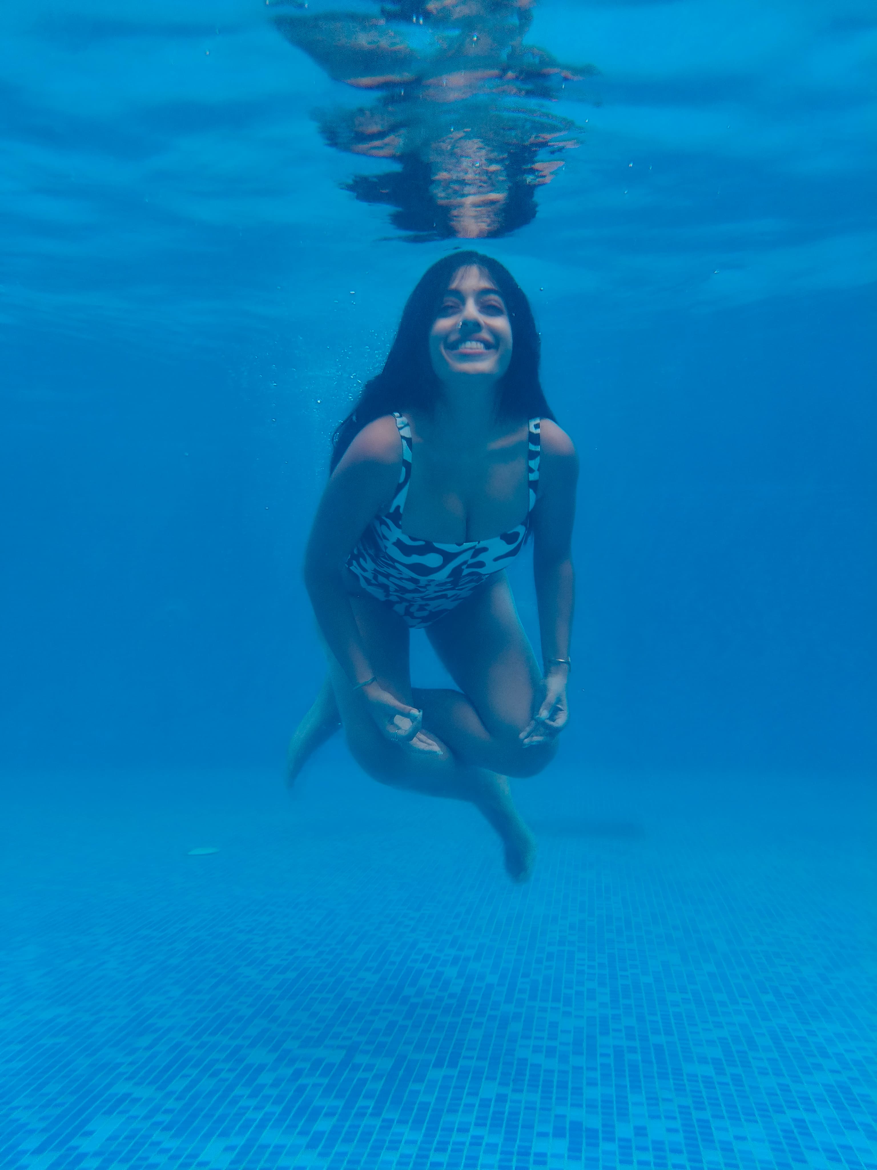 Chaitali swimming